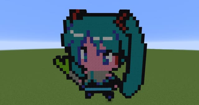 Anime Pixel Art png 